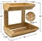 Sorbus 2-Tier Bamboo Basket Rack Stand Holder for Kitchen Counters, Home Storage Basket Display Tray for Fruit Vegetables Snacks Bread